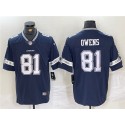 Dallas Cowboys #81 Terrell Owens Navy Vapor Untouchable Limited Stitched Jersey