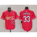 St. Louis Cardinals #33 Brendan Donovan Red 2024 City Connect Stitched Jersey