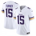 Minnesota Vikings #15 Dallas Turner White 2024 Draft F.U.S.E. Vapor Untouchable Limited Stitched Jersey