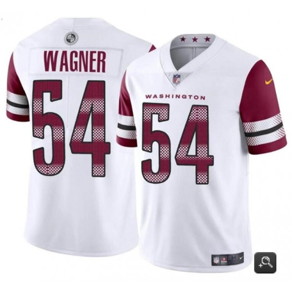 Washington Commanders #54 Bobby Wagner White Vapor Limited Stitched Jersey