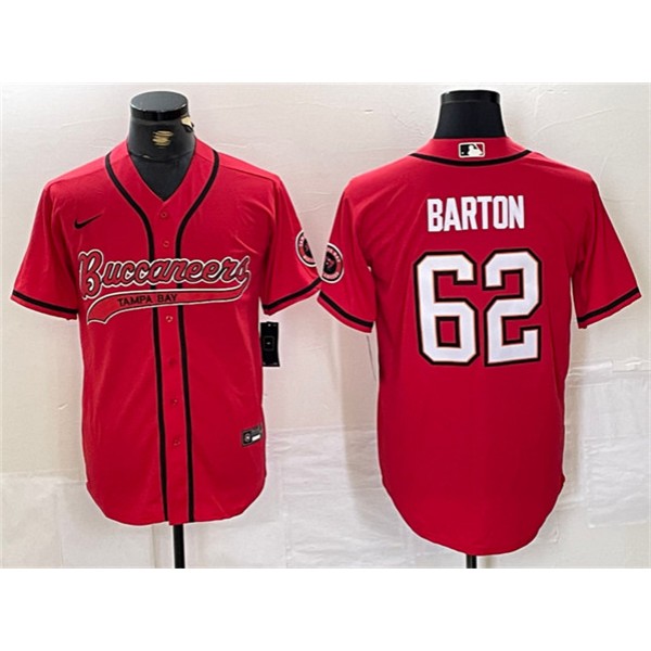 Tampa Bay Buccaneers #62 Graham Barton Red Cool Base Stitched Jersey