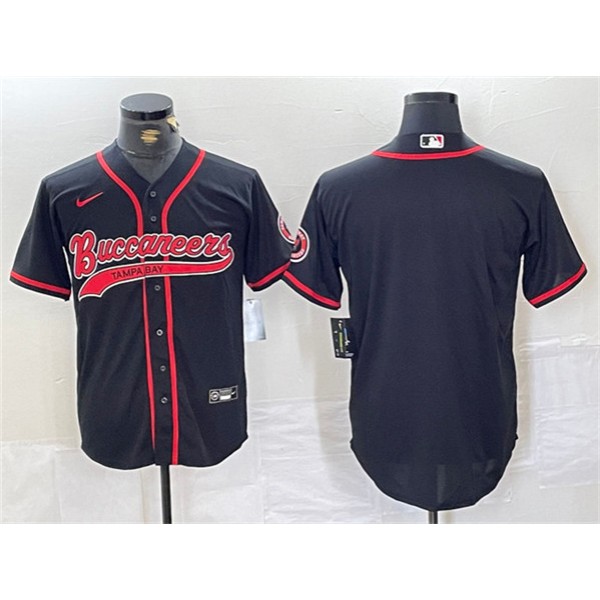 Tampa Bay Buccaneers Blank Black Cool Base Stitched Jersey