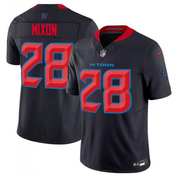 Houston Texans #28 Joe Mixon Navy 2024 2nd Alternate F.U.S.E Vapor Stitched Jersey