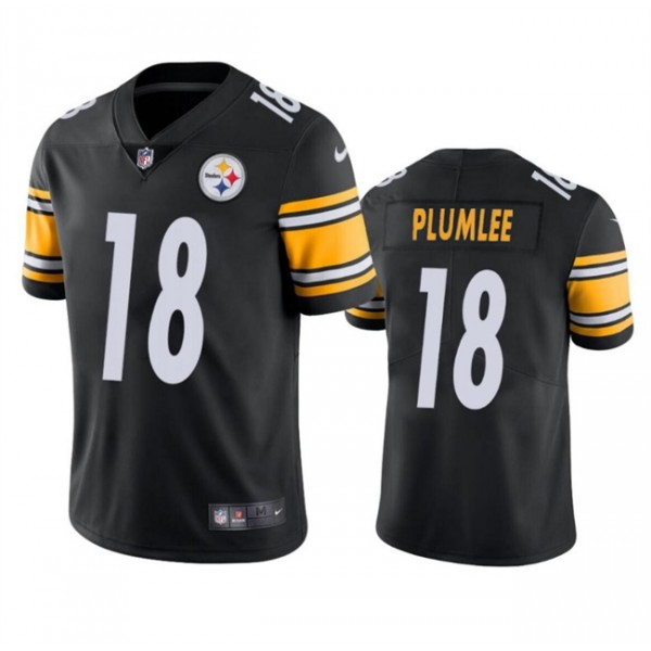 Pittsburgh Steelers #18 John Rhys Plumlee Black Vapor Untouchable Limited Stitched Jersey