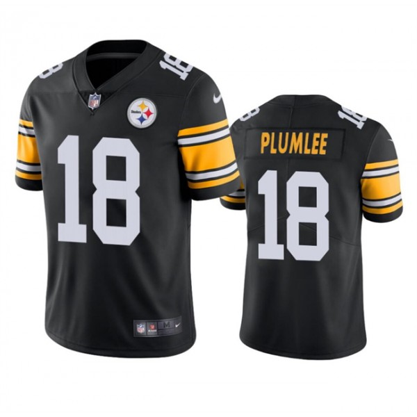 Pittsburgh Steelers #18 John Rhys Plumlee Black Alternate Vapor Untouchable Limited Stitched Jersey