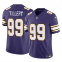 Minnesota Vikings #99 Jerry Tillery Purple 2023 F.U.S.E. Throwback Vapor Untouchable Limited Stitched Jersey