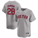 Boston Red Sox #28 Danny Jansen Gray 2024 Away Limited Stitched Jersey
