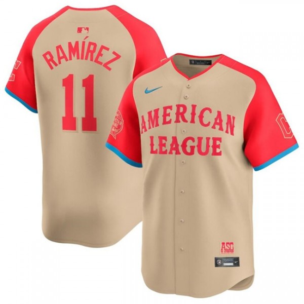American League #11 José Ramírez Cream 2024 All-Star Limited Stitched Jersey
