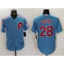 Philadelphia Phillies #28 Alec Bohm Blue Cool Base Stitched Jersey