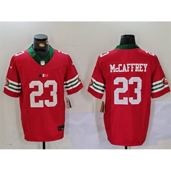 San Francisco 49ers #23 Christian McCaffrey Red F.U.S.E. Mexico Vapor Limited Stitched Jersey