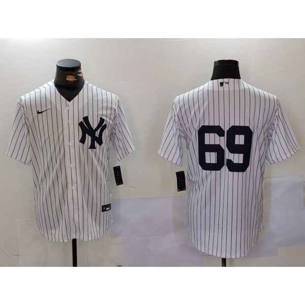 New York Yankees #69 Manny Fresh White Cool Base Stitched Jersey