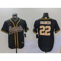 New Orleans Saints #22 Rashid Shaheed Black Cool Base Stitched Jersey