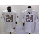 Las Vegas Raiders #24 Marshawn Lynch White Vapor Untouchable Limited Stitched Jersey