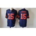 Chicago Bears #15 Rome Odunze Navy 2024 Draft Color Rush F.U.S.E. Vapor Stitched Jersey
