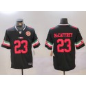San Francisco 49ers #23 Christian McCaffrey Black F.U.S.E. Mexico With Gate Bridge Patch Vapor Limited Stitched Jersey
