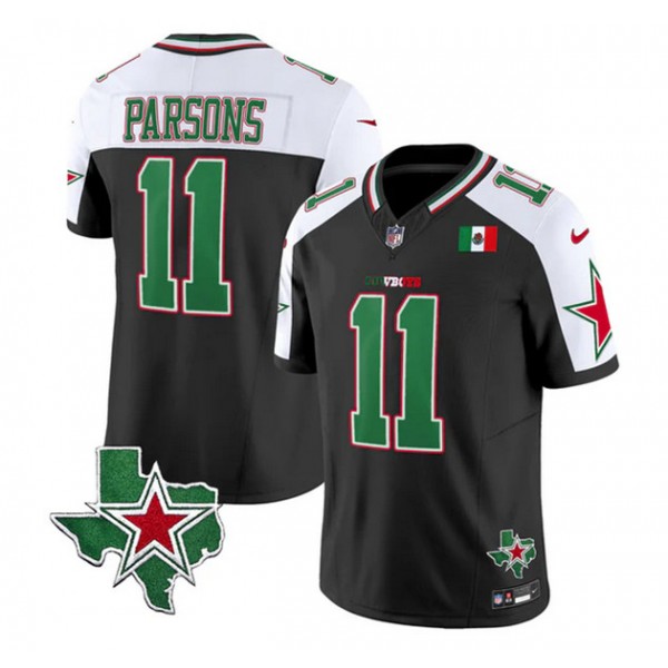 Dallas Cowboys #11 Micah Parsons Black 2024 F.U.S.E. Mexico Alternate Vapor Untouchable Limited Stitched Jersey
