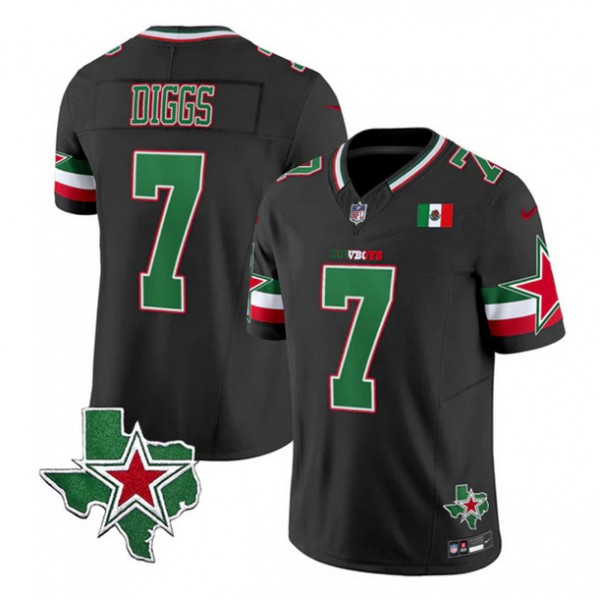 Dallas Cowboys #7 Trevon Diggs Black 2024 F.U.S.E. Mexico Vapor Untouchable Limited Stitched Jersey