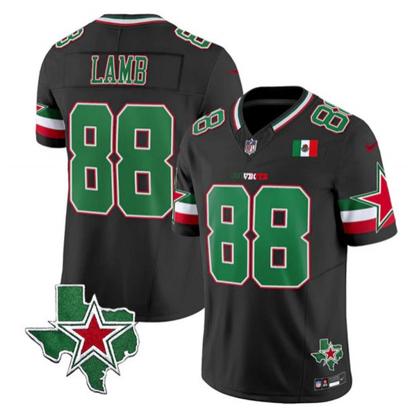 Dallas Cowboys #88 CeeDee Lamb Black 2024 F.U.S.E. Mexico Vapor Untouchable Limited Stitched Jersey