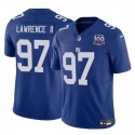 New York Giants #97 Dexter Lawrence II Blue 2024 F.U.S.E. 100TH Season Patch Vapor Untouchable Limited Stitched Jersey
