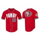 San Francisco 49ers #13 Brock Purdy Pro Standard Mesh Button-Up Stitched Jersey
