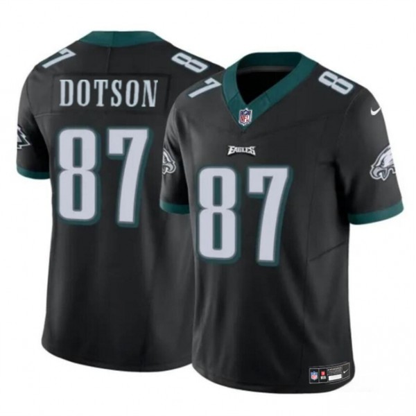 Philadelphia Eagles #87 Jahan Dotson Black F.U.S.E Vapor Untouchable Limited Stitched Jersey