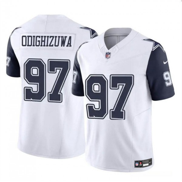 Dallas Cowboys #97 Osa Odighizuwa White F.U.S.E Vapor Untouchable Limited Stitched Jersey