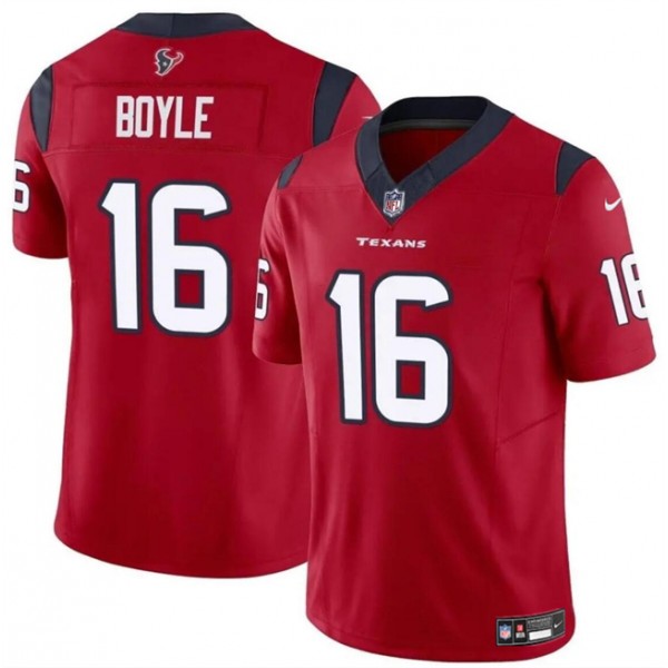 Houston Texans #16 Tim Boyle Red 2024 F.U.S.E Vapor Untouchable Stitched Jersey