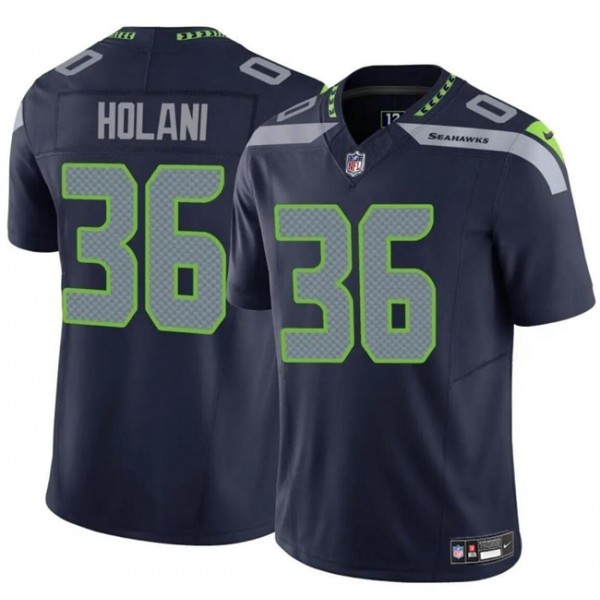 Seattle Seahawks #36 George Holani Navy F.U.S.E Vapor Limited Stitched Jersey