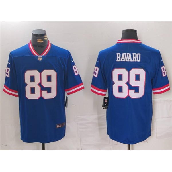 New York Giants #89 Mark Bavaro Royal Vapor Untouchable Classic Retired Player Stitched Jersey