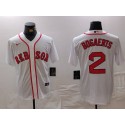 Boston Red Sox #2 Xander Bogaerts White Stitched Jersey