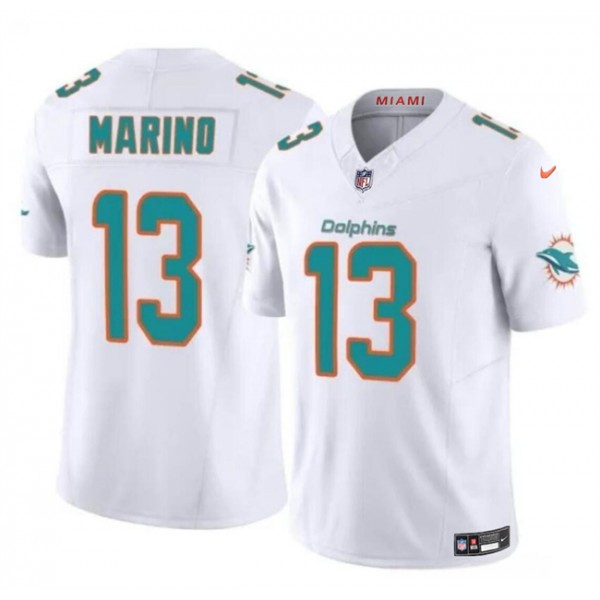 Miami Dolphins #13 Dan Marino White 2023 F.U.S.E Vapor Limited Stitched Jersey