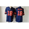 Chicago Bears #18 Caleb Williams Navy 2024 Draft Color Rush F.U.S.E. Vapor Stitched Jersey