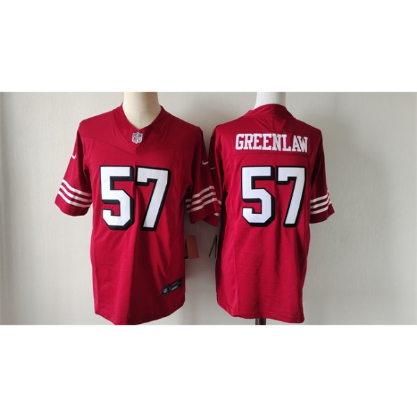 San Francisco 49ers #57 Dre Greenlaw Red Alternate 2024 F.U.S.E. Vapor Untouchable Limited Stitched Jersey