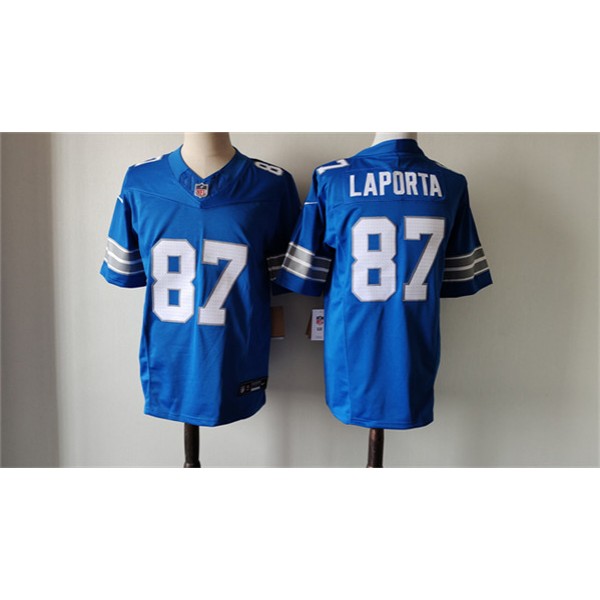 Detroit Lions #87 Sam LaPorta Blue 2024 F.U.S.E. Vapor Limited Stitched Jersey
