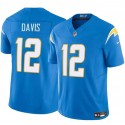 Los Angeles Chargers #12 Derius Davis Blue 2024 F.U.S.E. Vapor Limited Stitched Jersey