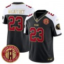 San Francisco 49ers #23 Christian McCaffrey Balck F.U.S.E. Golden Gate Bridge Patch Alternate Vapor Limited Stitched Jersey
