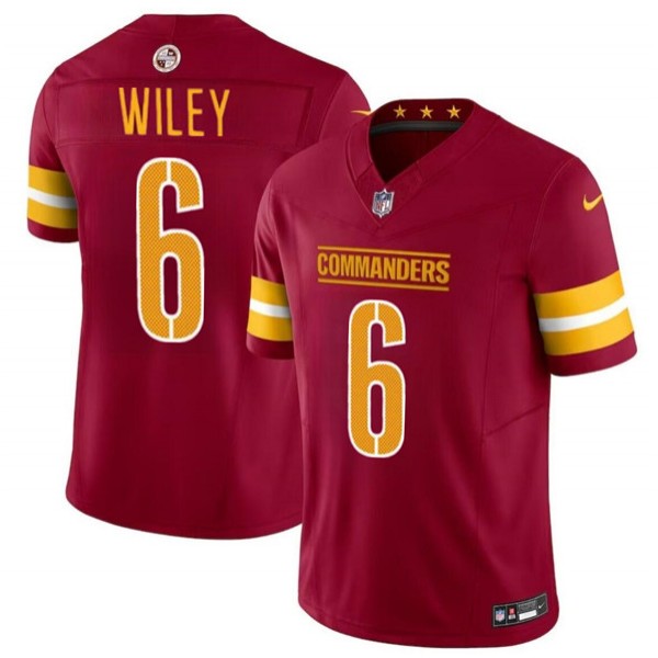 Washington Commanders #6 Michael Wiley Burgundy 2024 F.U.S.E. Vapor Limited Stitched Jersey