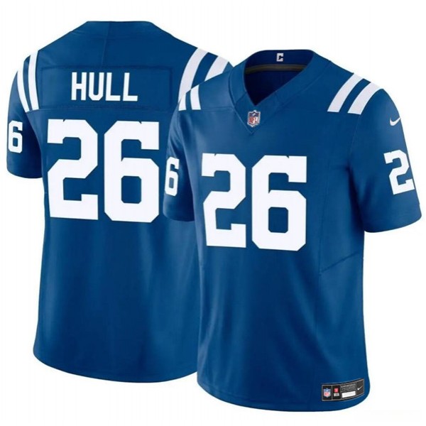Indianapolis Colts #26 Evan Hull Blue 2024 F.U.S.E. Vapor Limited Stitched Jersey