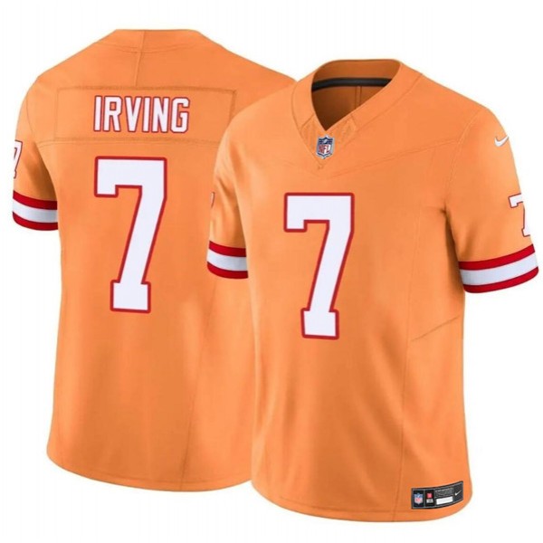 Tampa Bay Buccaneers #7 Bucky Irving Orange F.U.S.E. Throwback Limited Stitched Jersey