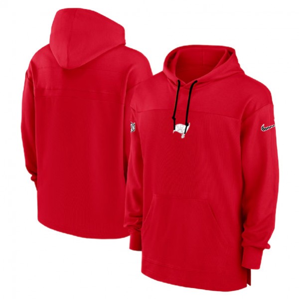 Tampa Bay Buccaneers Red Performance Pullover Hoodie