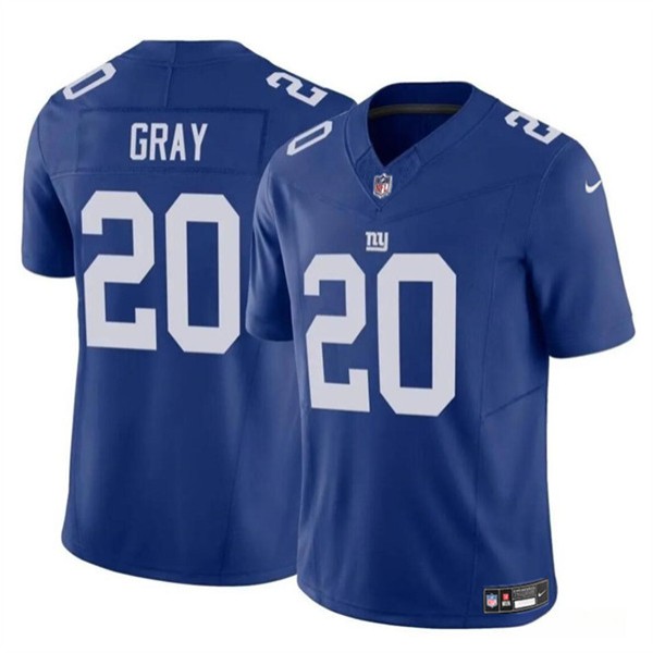New York Giants #20 Eric Gray Blue 2023 F.U.S.E. Vapor Untouchable Limited Stitched Jersey