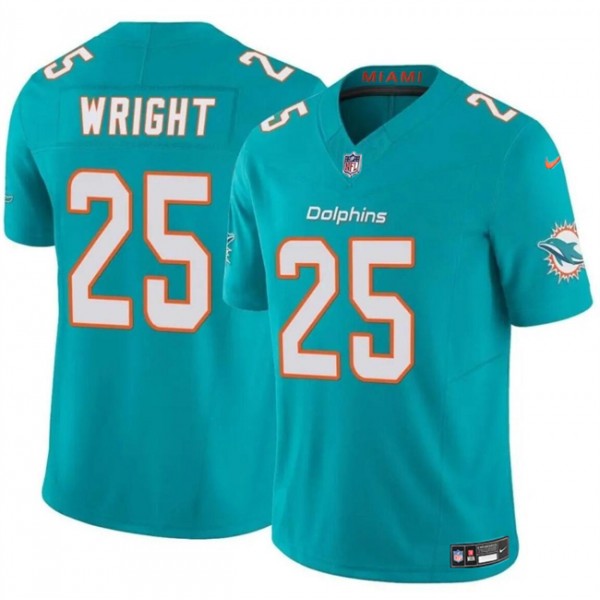 Miami Dolphins #25 Jaylen Wright Aqua 2024 F.U.S.E Vapor Limited Stitched Jersey