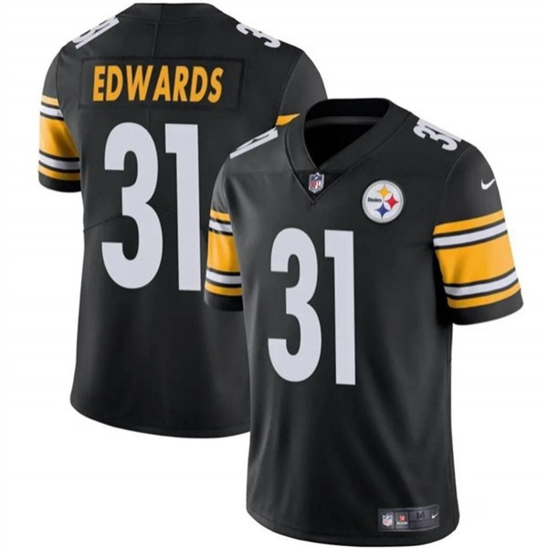 Pittsburgh Steelers #31 Daijun Edwards Black Vapor Untouchable Limited Stitched Jersey