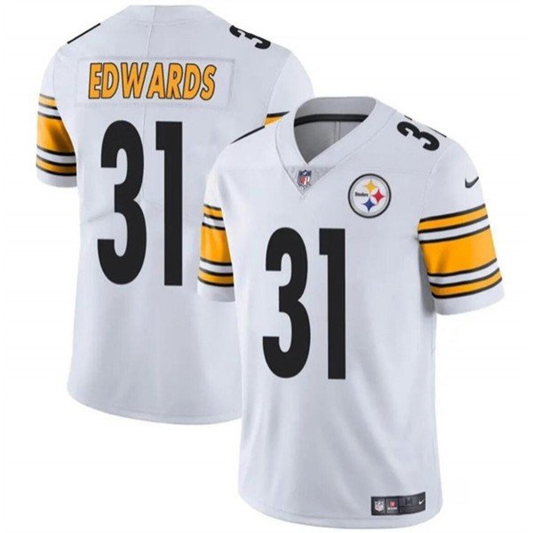 Pittsburgh Steelers #31 Daijun Edwards White Vapor Untouchable Limited Stitched Jersey