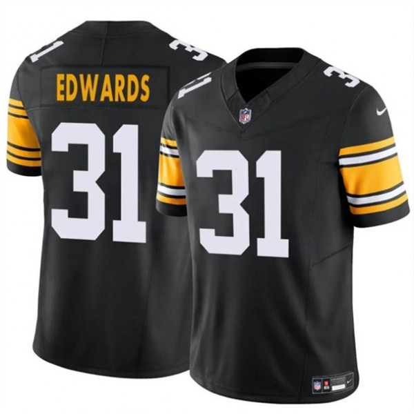 Pittsburgh Steelers #31 Daijun Edwards Black 2024 F.U.S.E. Alternate Vapor Untouchable Limited Stitched Jersey
