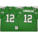 Philadelphia Eagles #12 Randall Cunningham Kelly Green Throwback Stitched Jersey