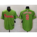 Philadelphia Phillies #8 Nick Castellanos Green With Patch Stitched Jersey