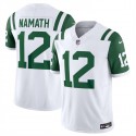 New York Jets #12 Joe Namath White Classic Alternate Vapor F.U.S.E. Limited Stitched Jersey