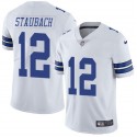 Dallas Cowboys #12 Roger Staubach White Vapor Untouchable Limited Stitched Jersey