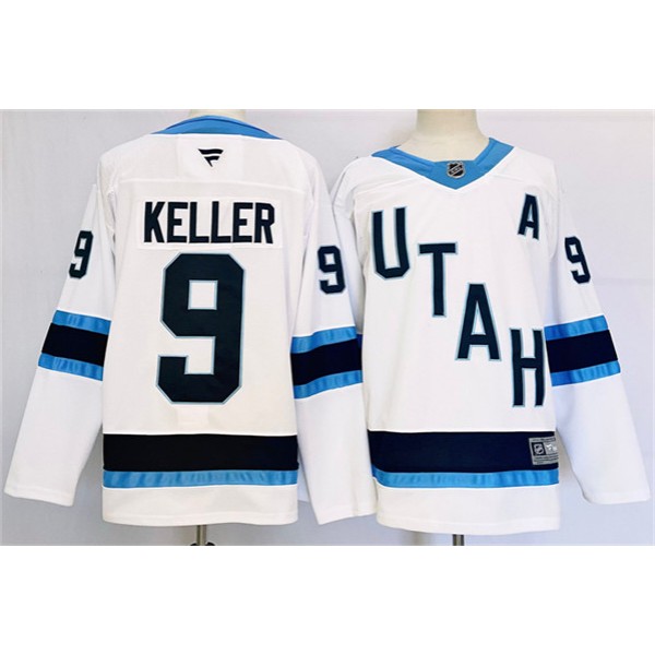 Utah Club #9 Clayton Keller White Stitched Jersey